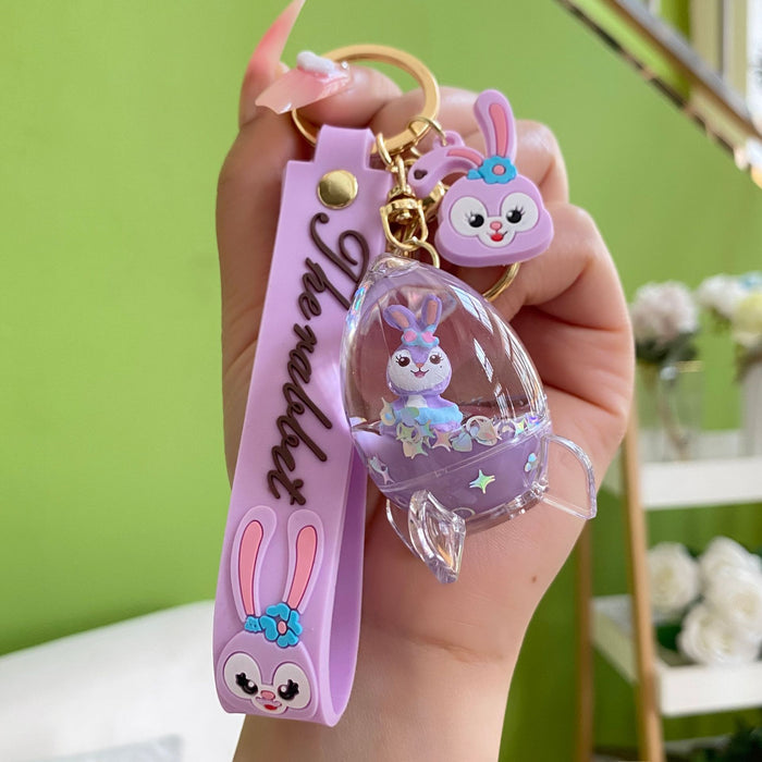 Wholesale Acrylic Quicksand Doll Keychain JDC-KC-YanG032