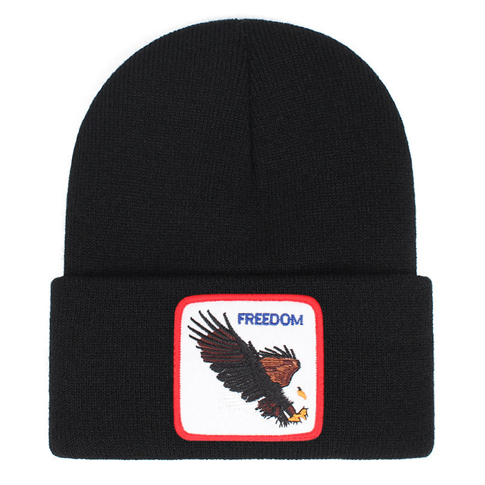 Wholesale Knitting Embroidery Acrylic Cartoon Fashionhats Winter Warm JDC-FH-JingK005