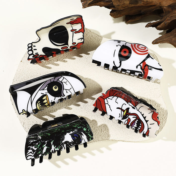 Wholesale  y Clown Shark Claw Hair Clip Acrylic Fashion Hair Accessory For Party And Boutique Resale