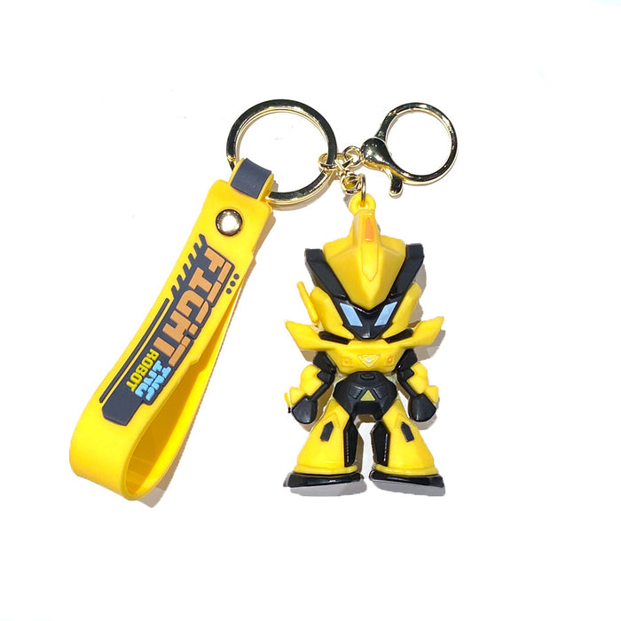 Wholesale Cool robot three-dimensional soft plastic doll bag Key Chain