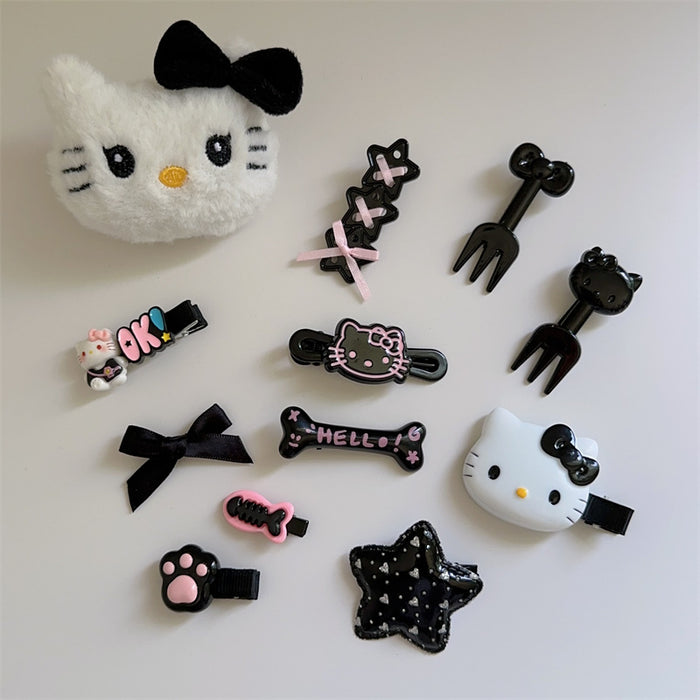 Wholesale  hairpin set  cute hello kitty hair accessories suit BB clip bangs clip