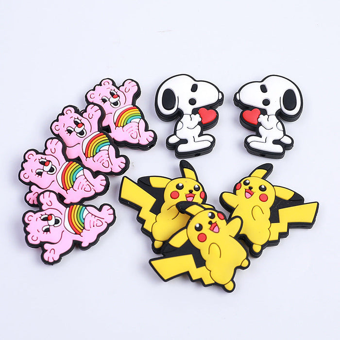 Wholesale 20PCS New Cartoon Silicone DIY Anime Beads JDC-BDS-HeX007