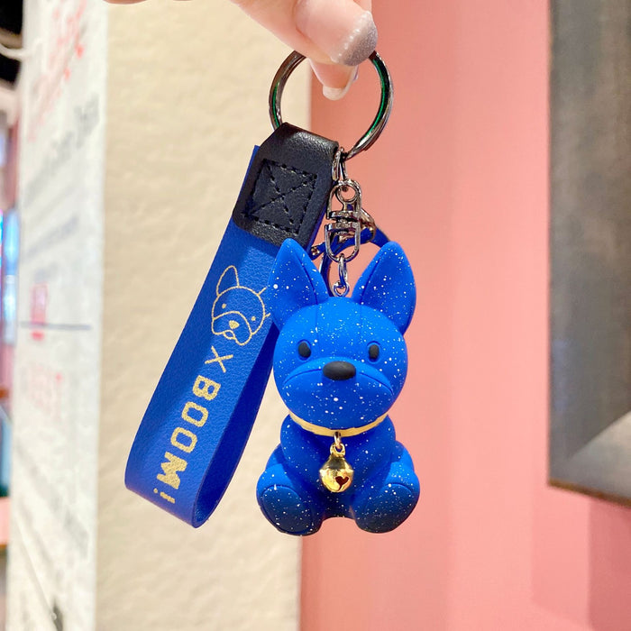 Wholesale Resin Starry Sky Puppy Keychain JDC-KC-ShuoT023