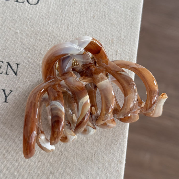 Wholesale Ink-Style Pumpkin-Shaped Large Claw Clip