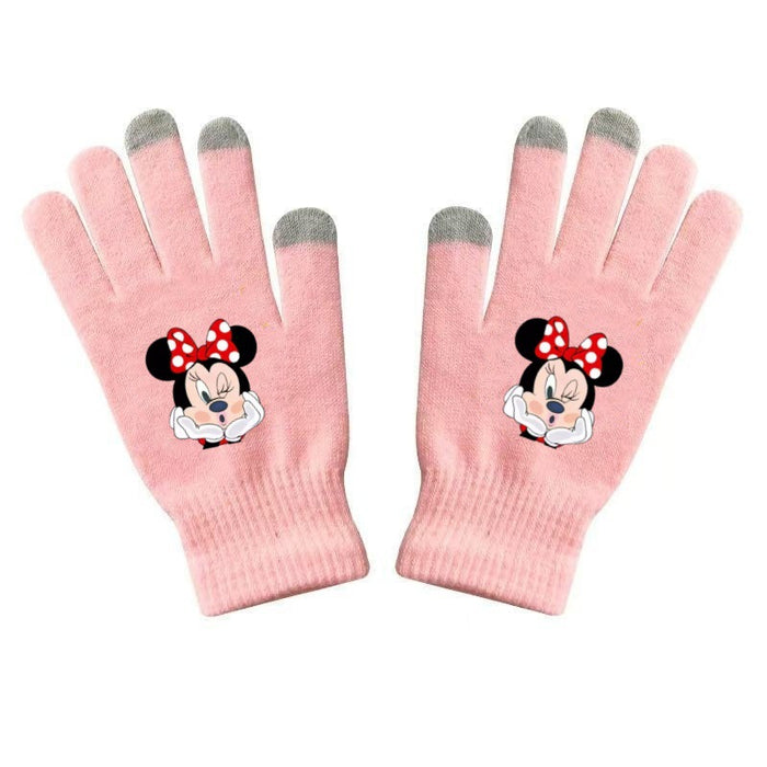 Wholesale Warm and versatile printed knitted gloves