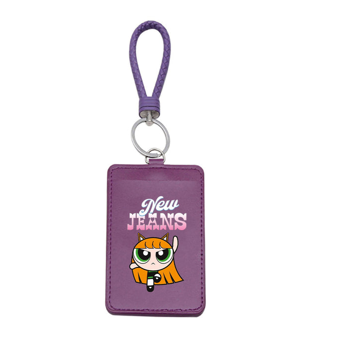 Wholesale PU Card Holder Keychain JDC-KC-ShuaiX002