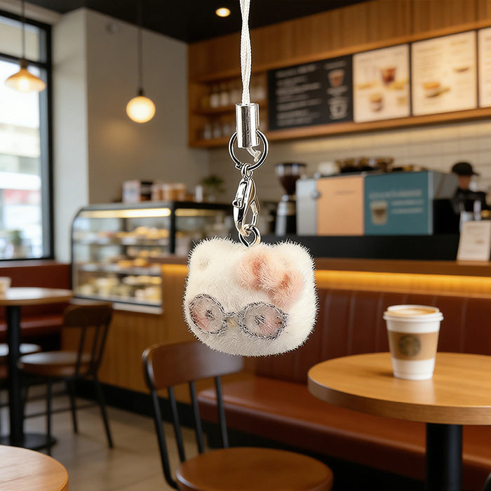 Wholesale Flocked Animal Keychain Charm