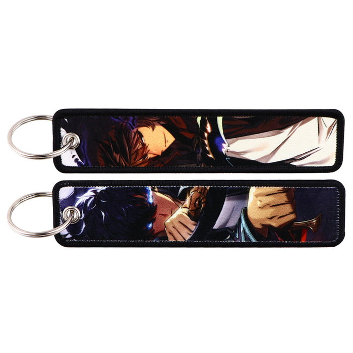 Wholesale Anime Style Cloth Keychain Woven Label Pendant Trendy Bag Charm Car Key Accessory For Everyday Use