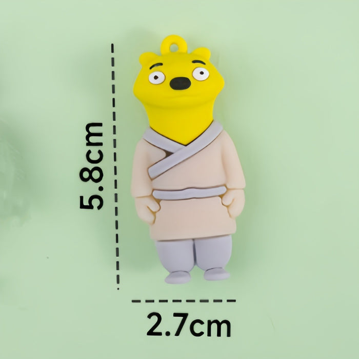 Wholesale Soft Rubber Doll Car Pendant Keychain