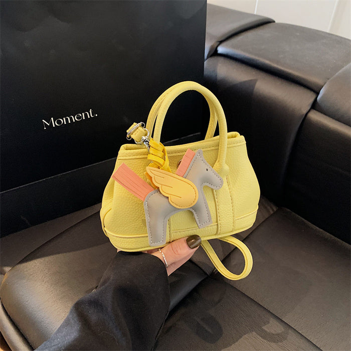 Wholesale Children's bag with high-end lychee pattern mini garden bag, girls' parent-child fashion show crossbody bag