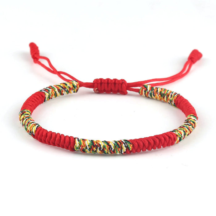 Wholesale New Product Bracelet Hand Woven Diamond Knot Bracelet Couple's Birthday Red Rope Bracelet Ethnic Style Jewelry JDC-BT-SX013