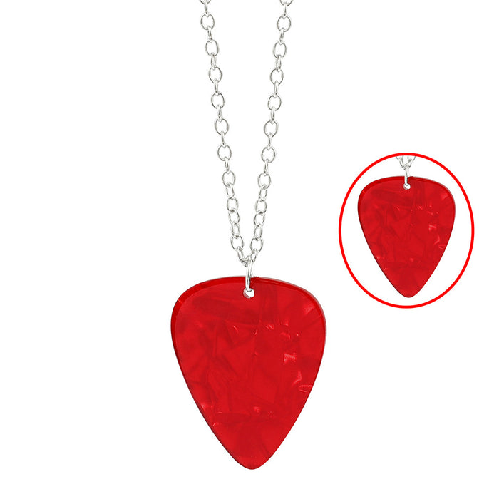 Wholesale Guitar Pick Necklace Party Keychain Earrings Set JDC-NE-ShaoH012