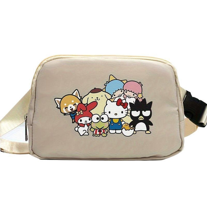 Wholesale Cat Cartoon Waterproof Sports Chest Bag  Versatile Crossbody Bag for Running with Phone Shoulder Bags