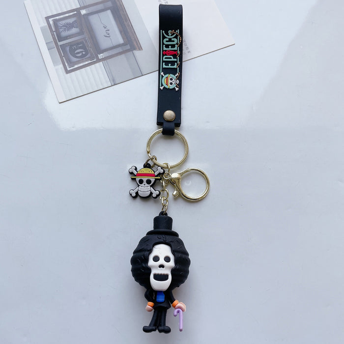 Wholesale Cute Cartoon Three-dimensional Silicone Keychain JDC-KC-JuShu033