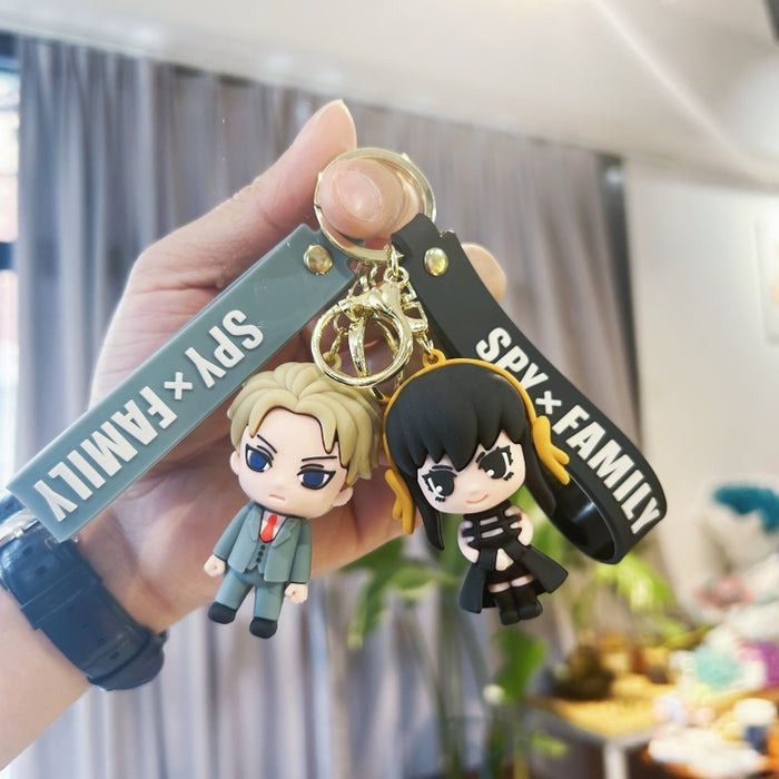 Wholesale Cute PVC Cartoon Keychains for Couples