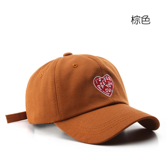 Wholesale Retro Love Embroidered Cotton Fashionhats Baseball Caps JDC-FH-TuL013