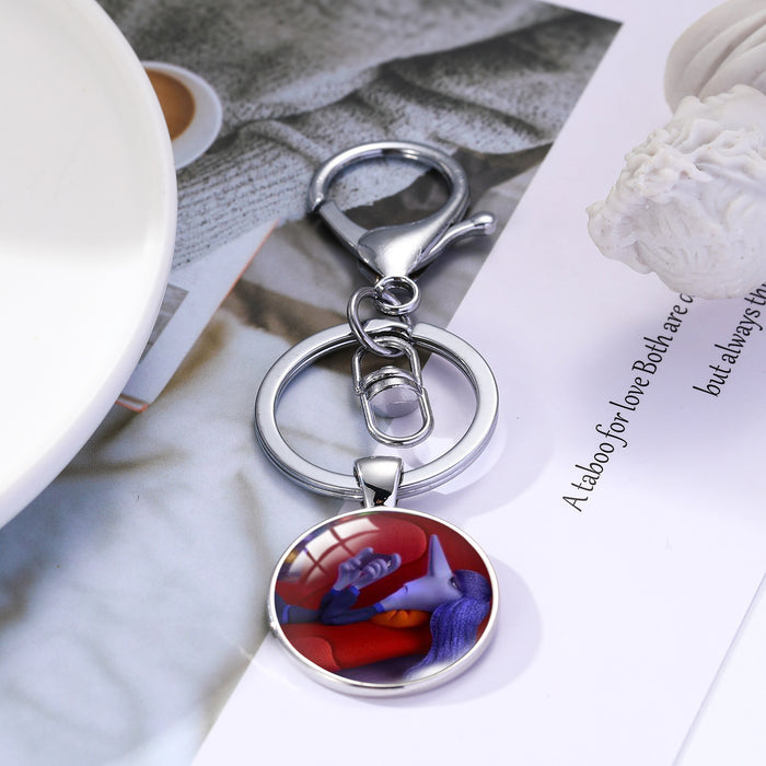 Wholesale Cartoon Time Gem Zinc Alloy Keychain JDC-KC-BS022