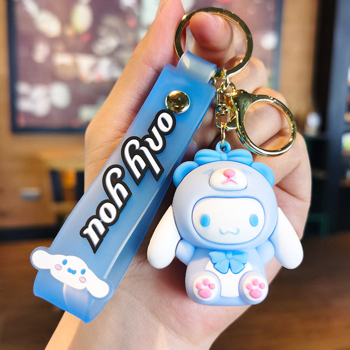 Wholesale Rubber Cartoon Doll Three-dimensional Keychain JDC-KC-Tingm086