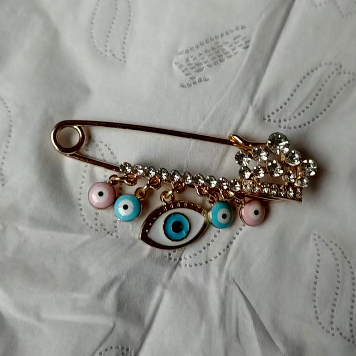 Wholesale Blue pendant, two palms, three hangers, brooch, pin, buckle, needle