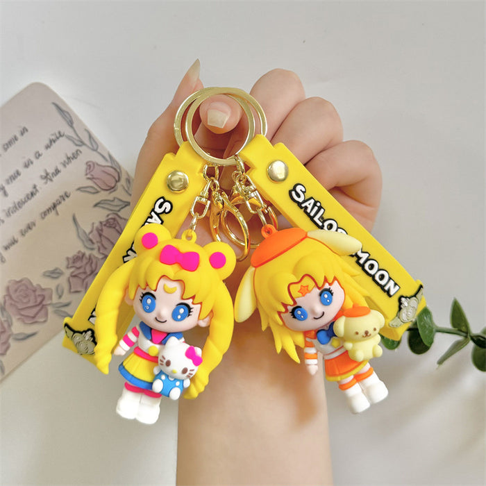 Wholesale Cartoon Silicone Doll Keychain JDC-KC-HaoXi018