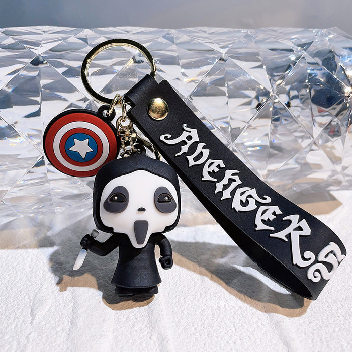 Wholesale Silicone Cartoon Doll Keychain JDC-KC-QiChao060