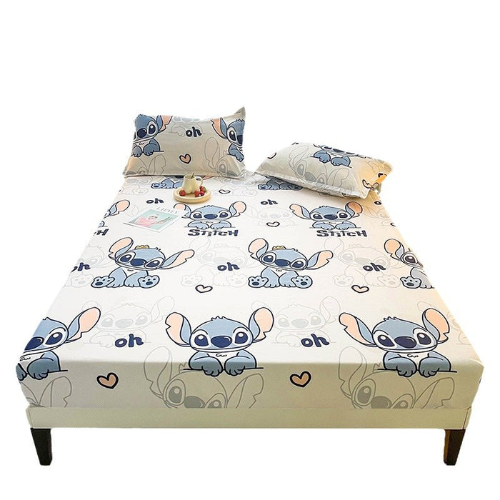 Wholesale A-level Cloud Washed Cotton Cute Cartoon Girl Heart Dormitory Bed Sheets JDC-SEE-AiErMei006