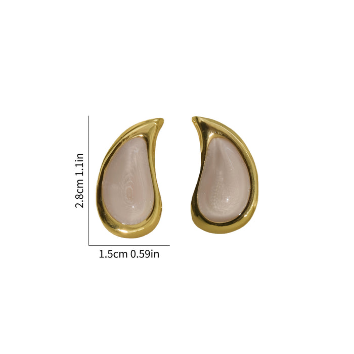 Wholesale colorful Water Drop Enamel Earrings
