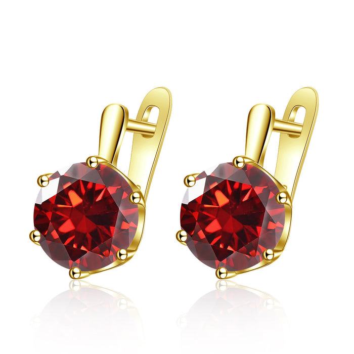 Wholesale Trendy Crown Earrings Copper Electroplated Jewelry Accessory for Resale