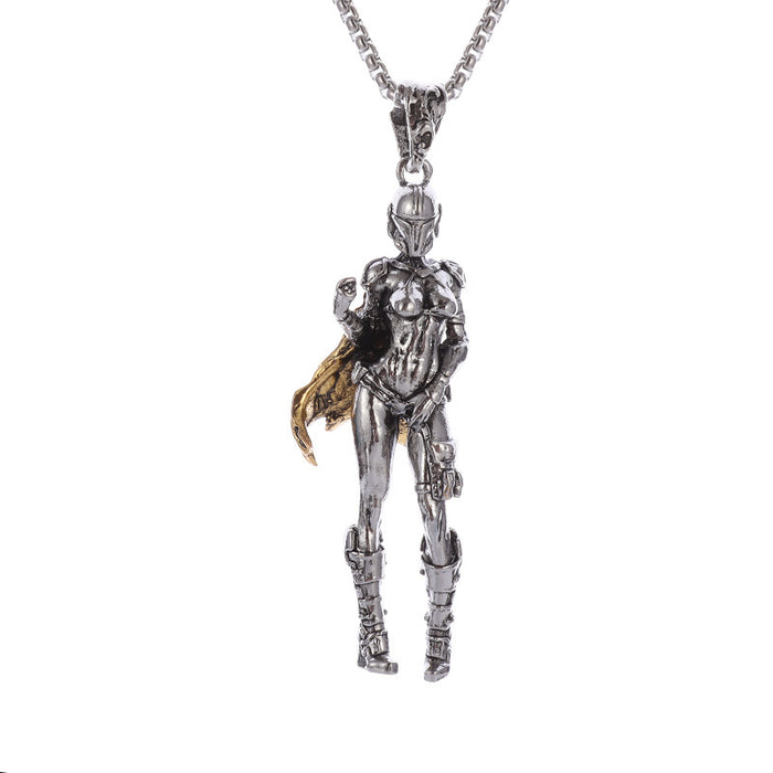 Wholesale  Retro Alloy Cartoon Character Pendant Necklace