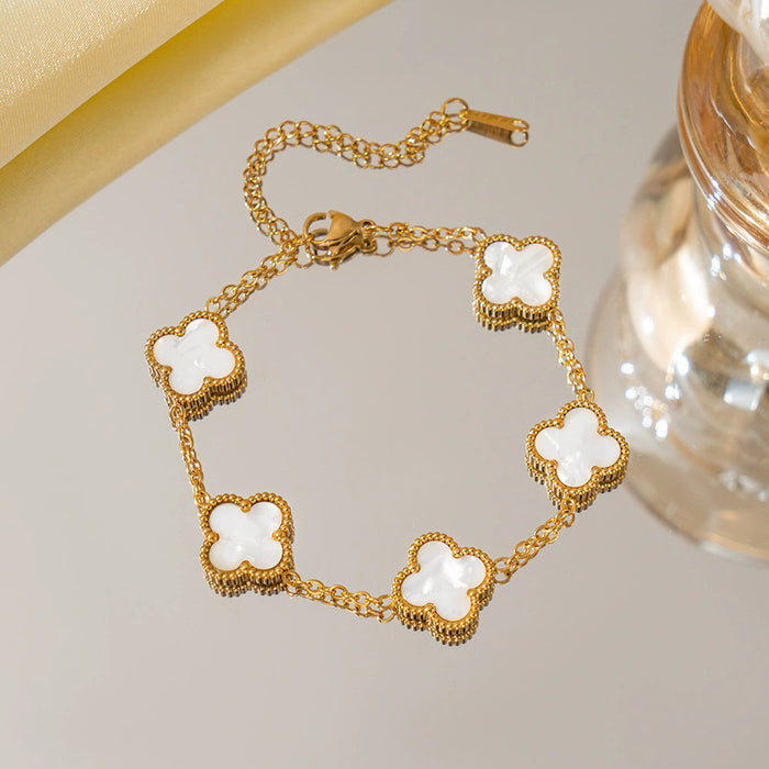 Wholesale Four leaf clover bracelet wholesale jewelry accessories new accessories niche high-end sense