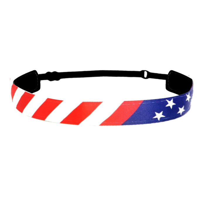 Wholesale 10PCS American Flag Independence Day Children's Sports Stretch Polyester Headband JDC-HD-GuanY009