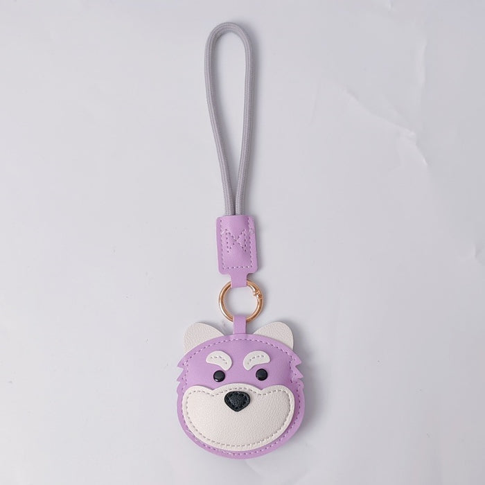 Wholesale PU Dog Keychain Pendant Cute Border Collie Husky Schnauzer Street Style Fashion Accessory