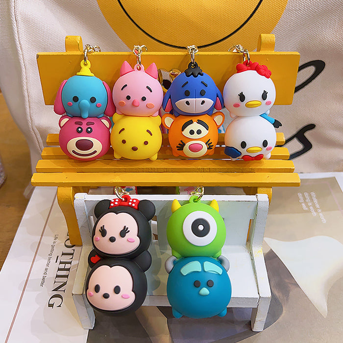 Wholesale Silicone Cartoon Doll Keychain JDC-KC-MingT090