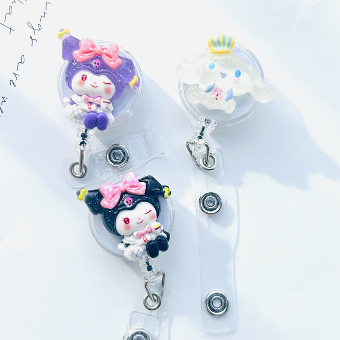 Wholesale Easy-pull snap retractable cartoon work badge Badge Reels