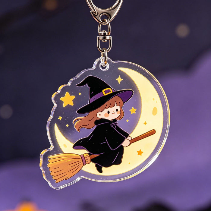 Wholesale  Trendy Acrylic Keychain with Pumpkin Ghost Design MOQ≥2