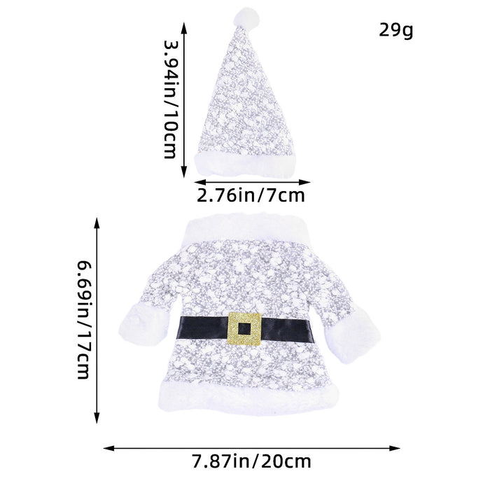 Wholesale Christmas Decorations New Clothes Hats Wine Bottle Set Knitted Three-dimensional Red Wine Set Dining Table Wine Bag