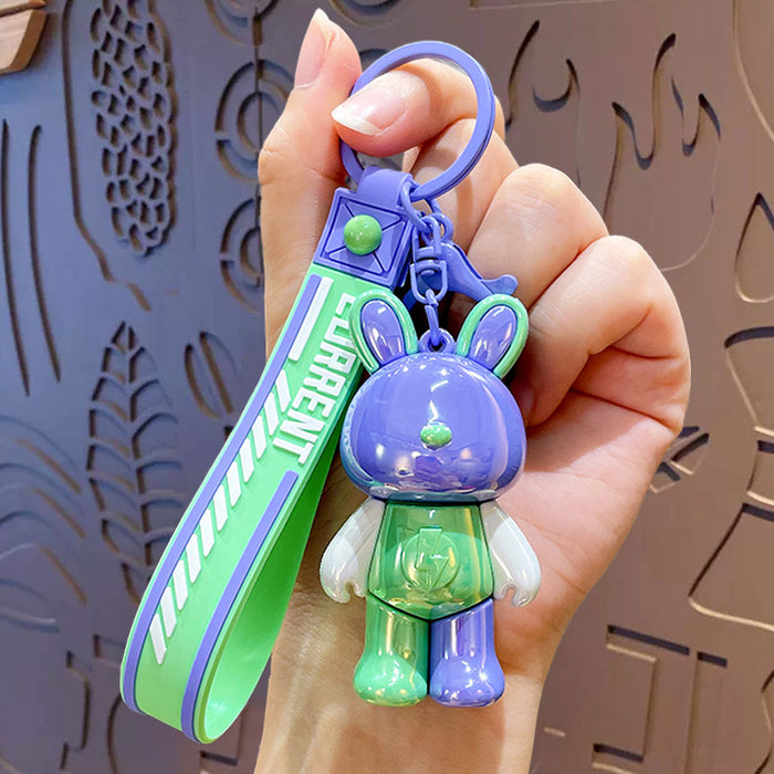 Wholesale Cute Cartoon Dopamine Lightning Rabbit Keychain JDC-KC-ZhongChi006