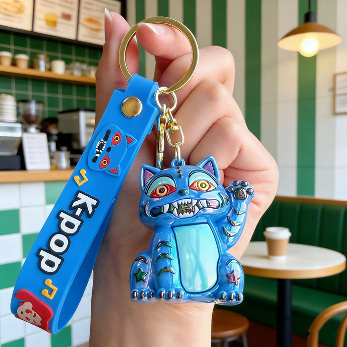 Wholesale KPOP Witch Squad Silicone Keychain Trendy Cartoon Bag Charm Gift MOQ≥3