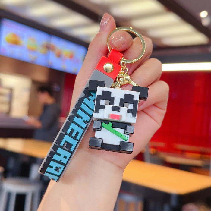 Wholesale Creative 3D Sandbox Game Keychain for Couples