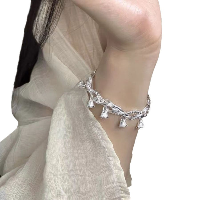 Wholesale Bangle Bracelet Smart Orchid silver Bracelet Fairy Style New Chinese Style Sense