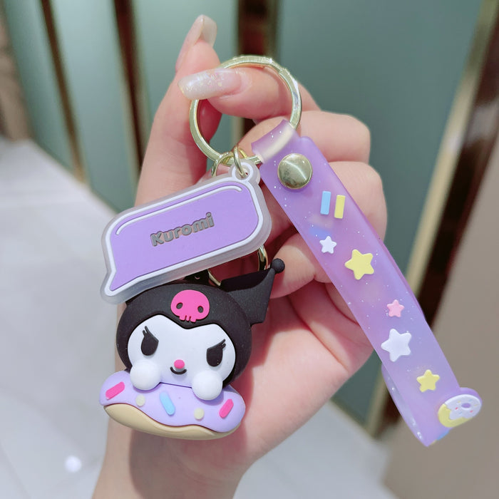 Wholesale Sanrio Donuts Series Cartoon Keychains JDC-KC-HongH001