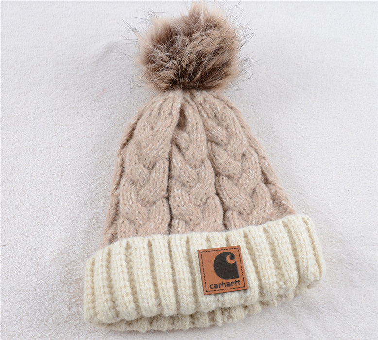 Wholesale Hat Acrylic Thermal Mixed Color Thread Twist Thermal Knitted Hat (F) JDC-FH-KuT014