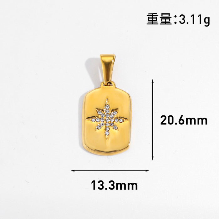 Wholesale 6PCS/SET Sun star moon high heels geometric Gold Plated pendant jewelry