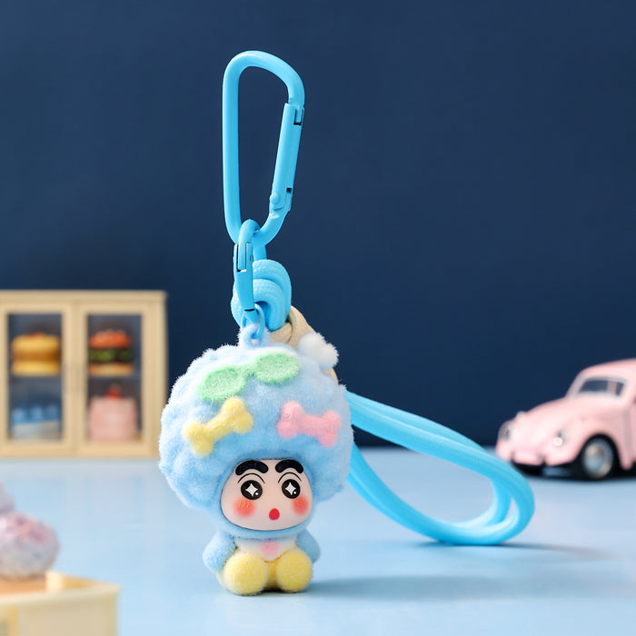 Wholesale Flocking Cartoon Keychain Cute Design Bag Charm Christmas Accessory MOQ≥3