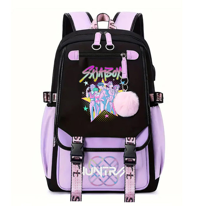 Wholesale  Fashionable Color-Block Unisex Backpack , Lightweight and Large Capacity