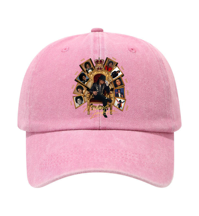 Wholesale Michael son Memorial Washed Baseball Cap Retro Embroidered Peaked Cap Trendy Everyday Gift