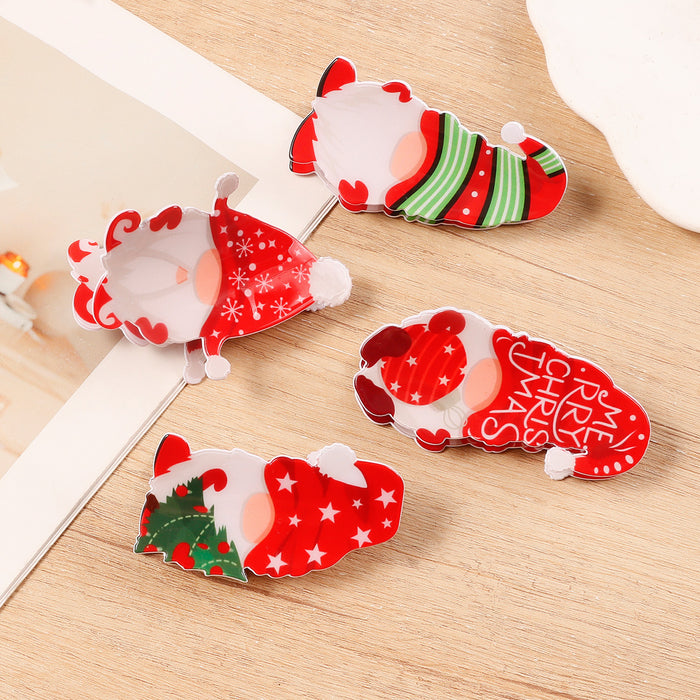 Wholesale Ornaments Cross-border Christmas Cartoon Clip Star Pattern