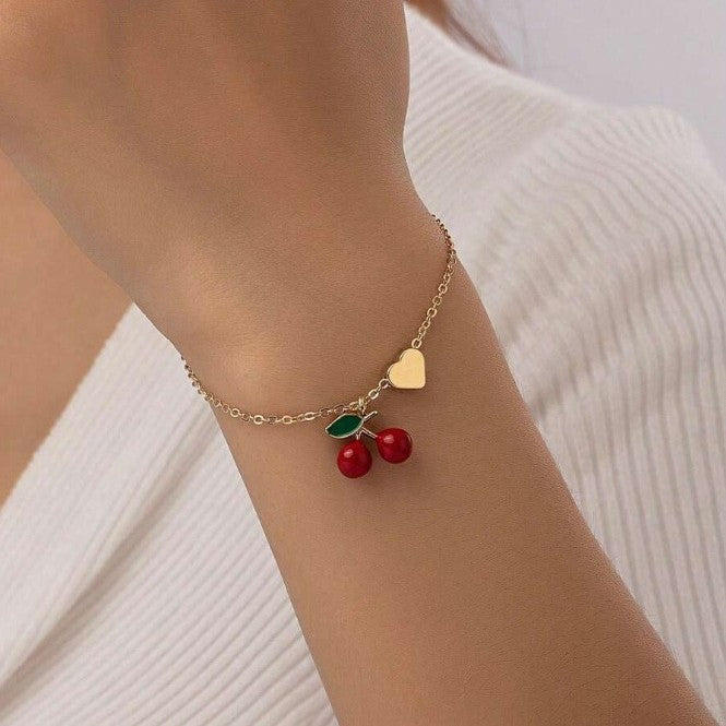 Wholesale Cherry Pendant Bracelet Bracelet