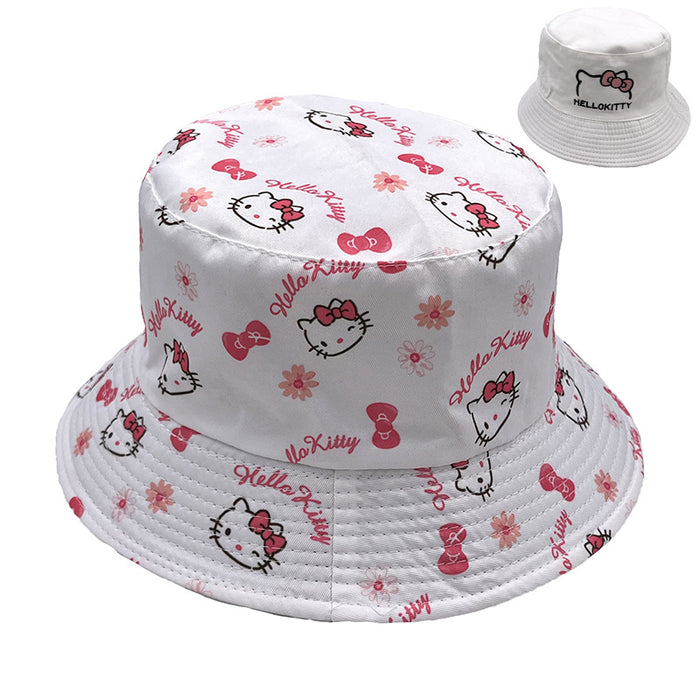 Wholesale Children's Cotton Reversible Cartoon Embroidery Printed Bucket Hat (S) JDC-FH-AXing020