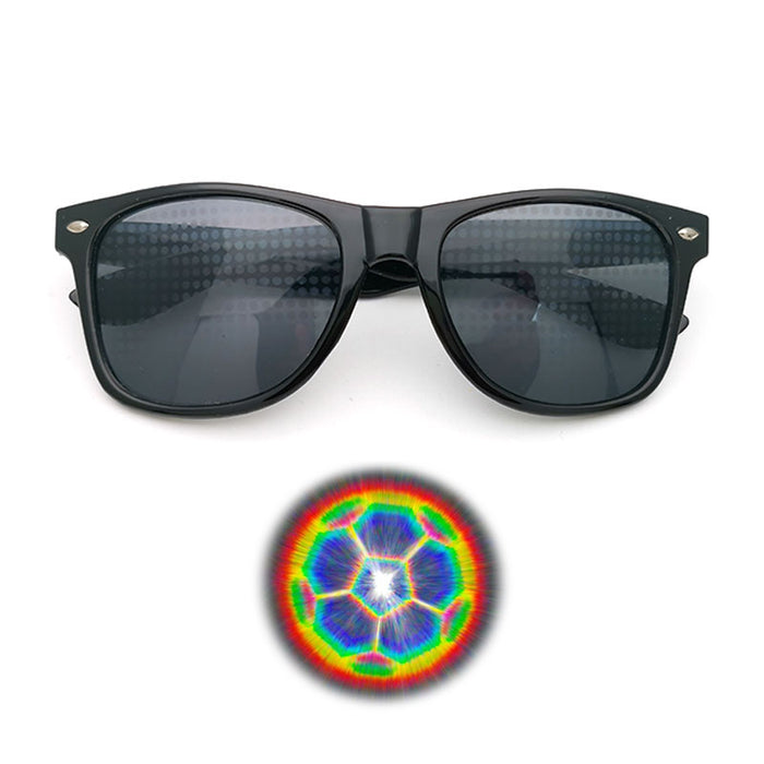 Wholesale Rice Nails Diffraction Love Special Effect Optical Mirror PC Sunglasses JDC-SG-Fuxin007